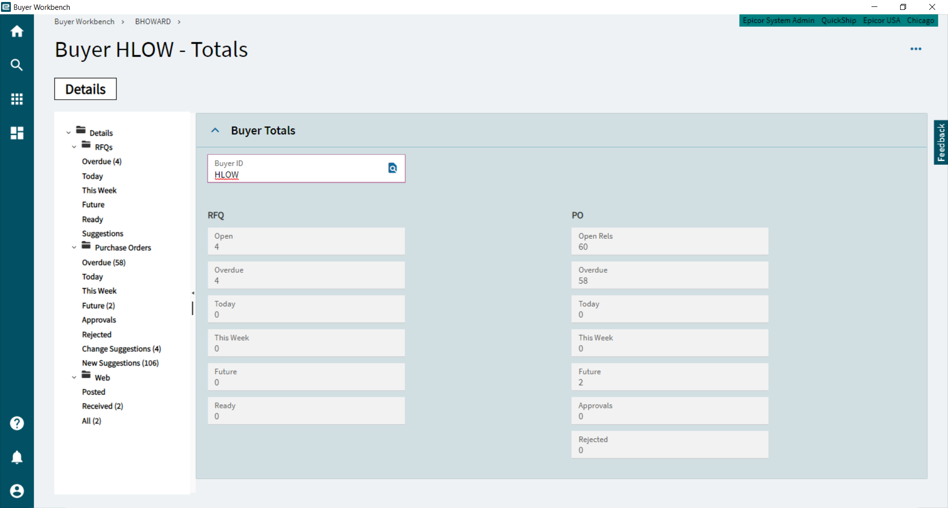 Epicor Kinetic Supply Chain Management Buyer Workbench