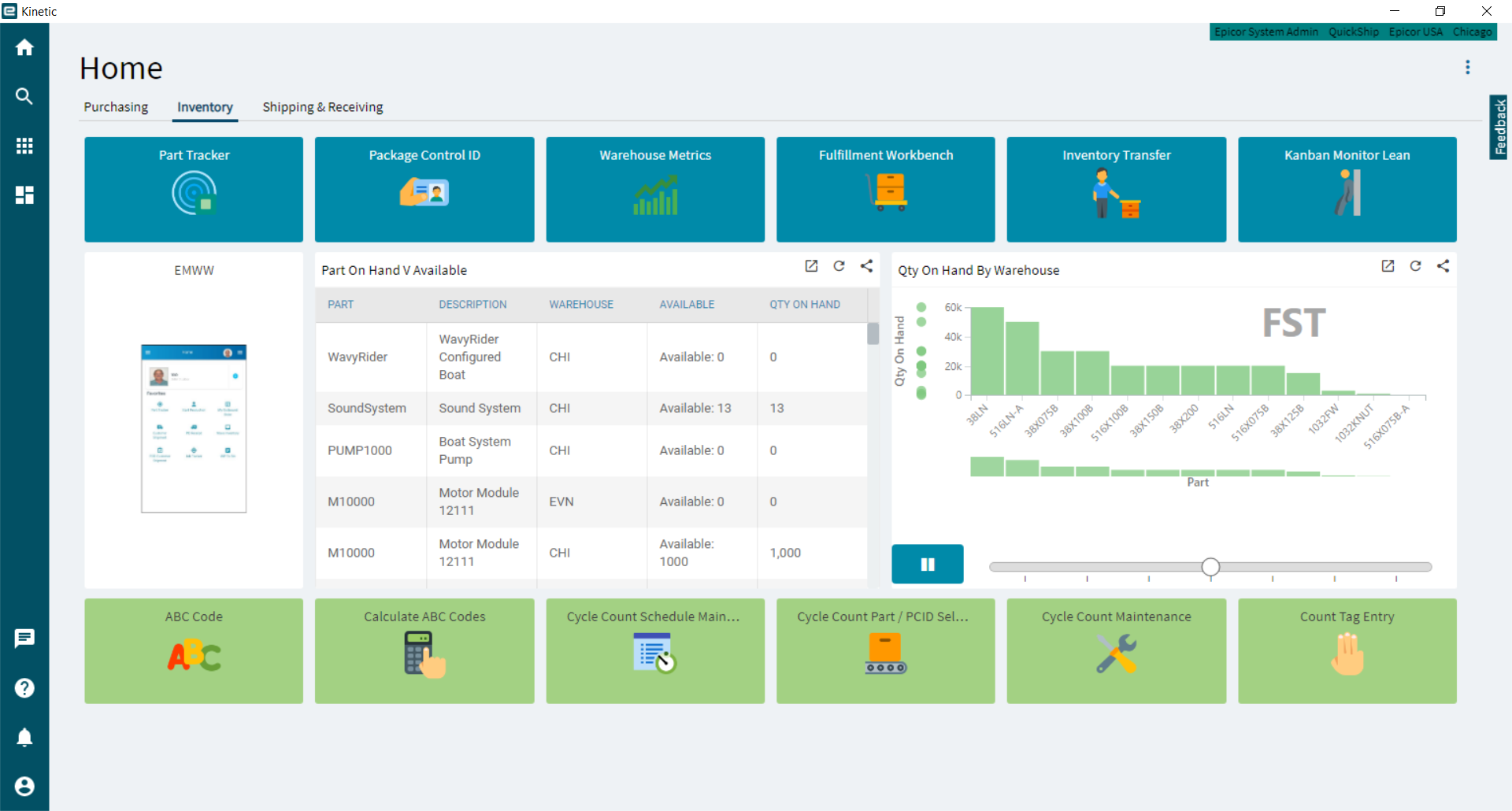 Epicor Kinetic Supply Chain Management Stock homepage